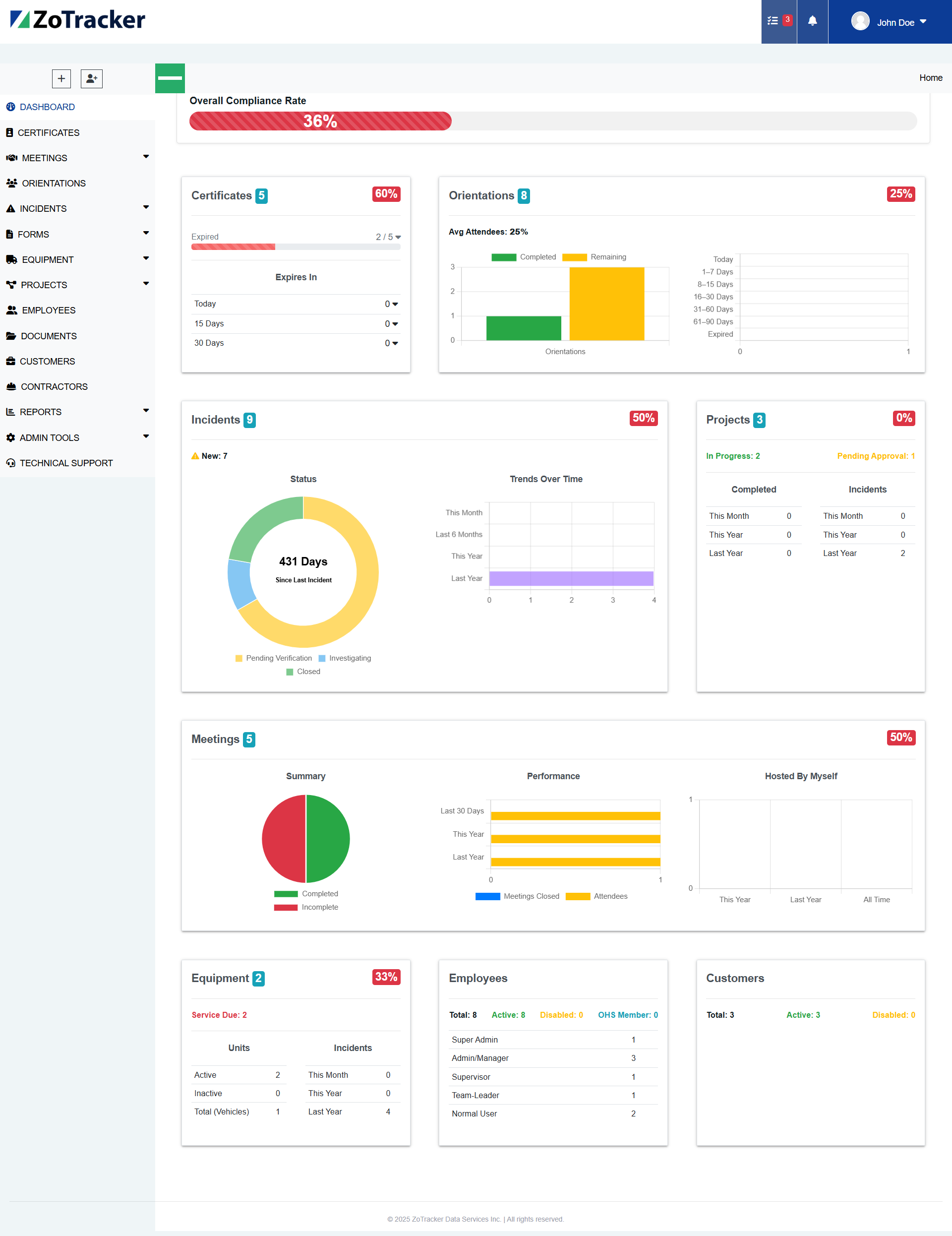 Document Management Interface