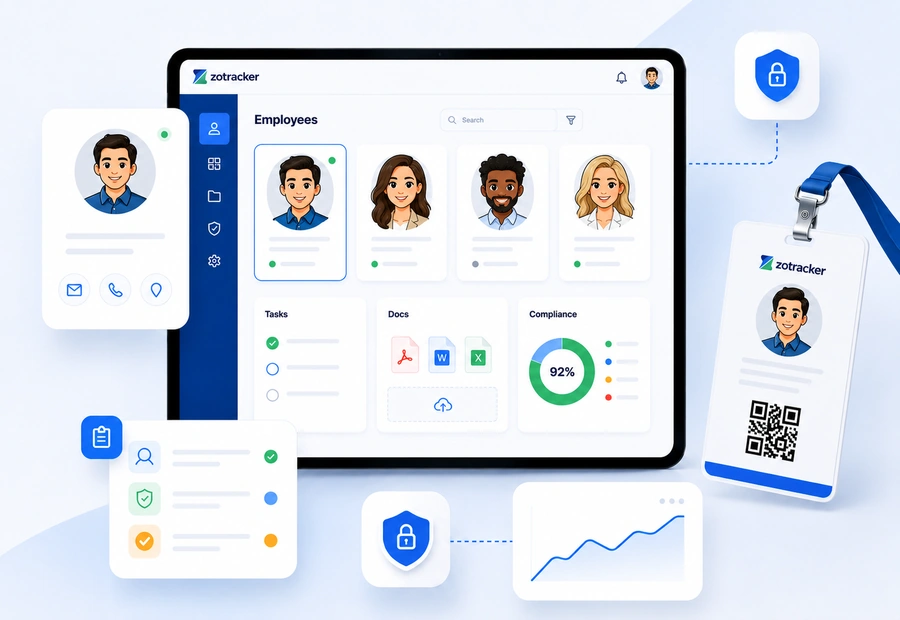 ZoTracker employee compliance profile view