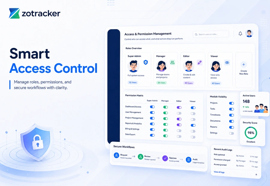 ZoTracker access and permission management view