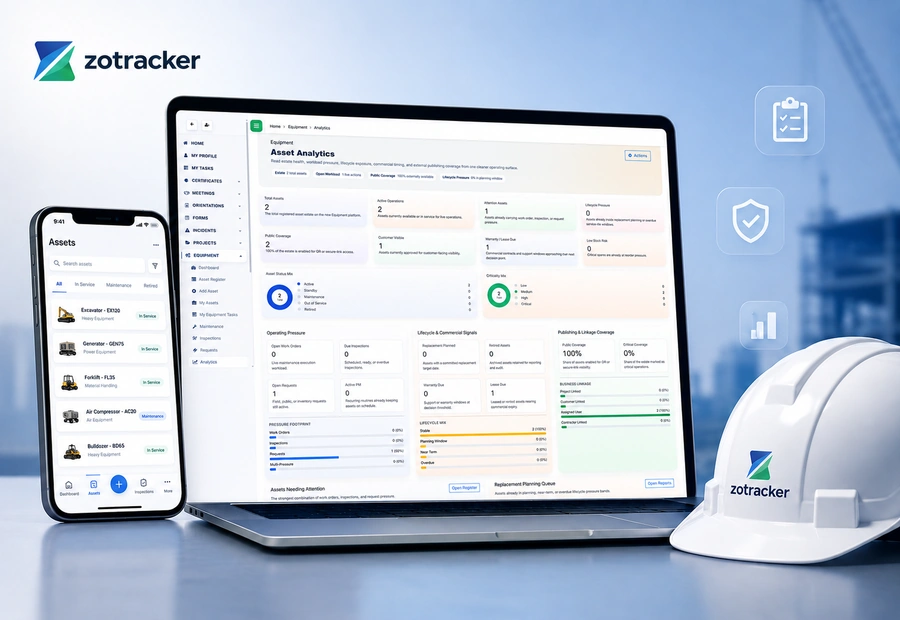 Equipment and Asset Compliance Tracking Software visual overview